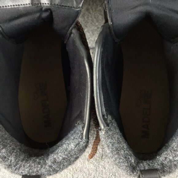 Madeline Girl Regent Street Chunky Heel Black Boots 10M - Picture 11 of 11